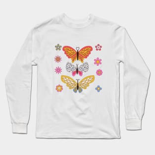 funky butterflies Long Sleeve T-Shirt